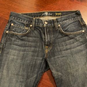 Men’s 7 for all mankind jeans. Brett style. Worn once.
